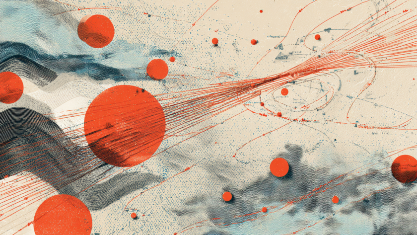 Abstract editorial illustration showing weak customer, competitor, technology, channel, and cultural signals converging into clearer market patterns and strategic decisions.